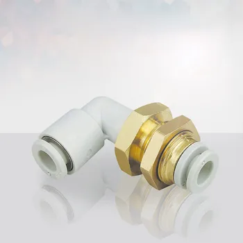 

4mm Bulkhead Male Elbow Pneumatic Fittings KQ2LE