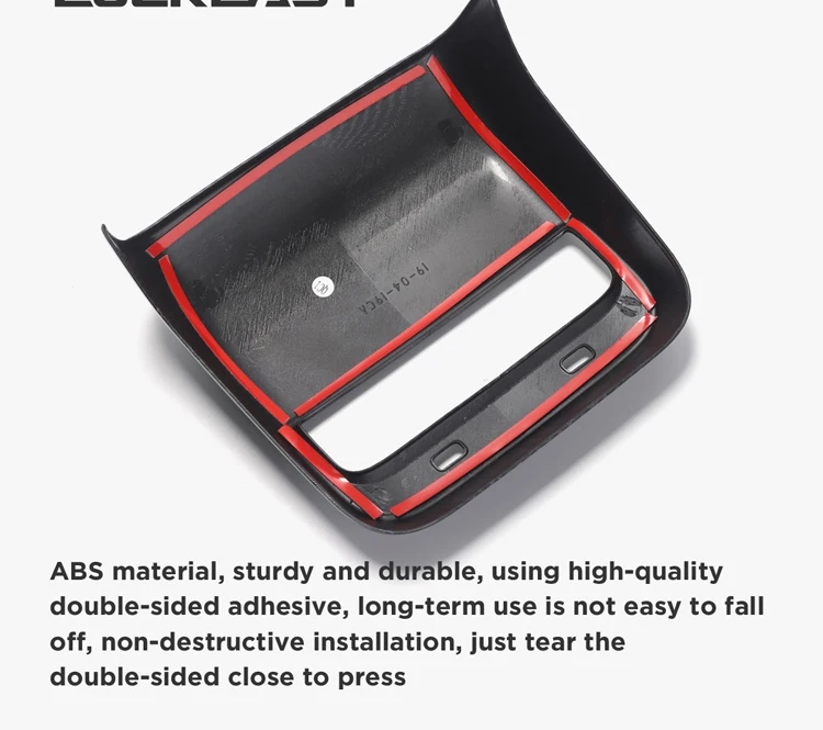 LUCKEASY для Tesla модель 3- задний подлокотник коробка ABS углеродное волокно декоративная форма внутренняя отделка авто аксессуары