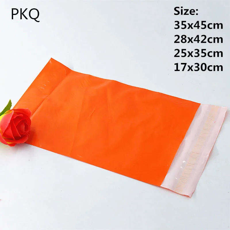 New Orange Envelope Express Bag Office Plastic Envelope Poly Mailer