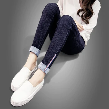 

Pregnant Woman Pants Cowboy New Pregnant Women Trousers Pencil Pants Backing Care Abdominal Leggings Jeans Maternity Clothes