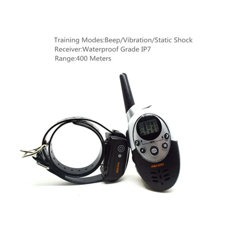 

546 Yard/500 Meter Dog Bark Training Collar Remote Control Waterproof Rechargeable 3 Mode Pet Supplies For 2 Dogs