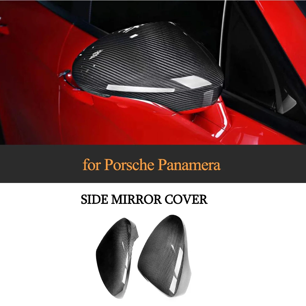 

Carbon Fiber Rearview Mirror Cover Cap for Porsche Panamera 971 2017 - 2019 Side Mirror Cap Shell Add On