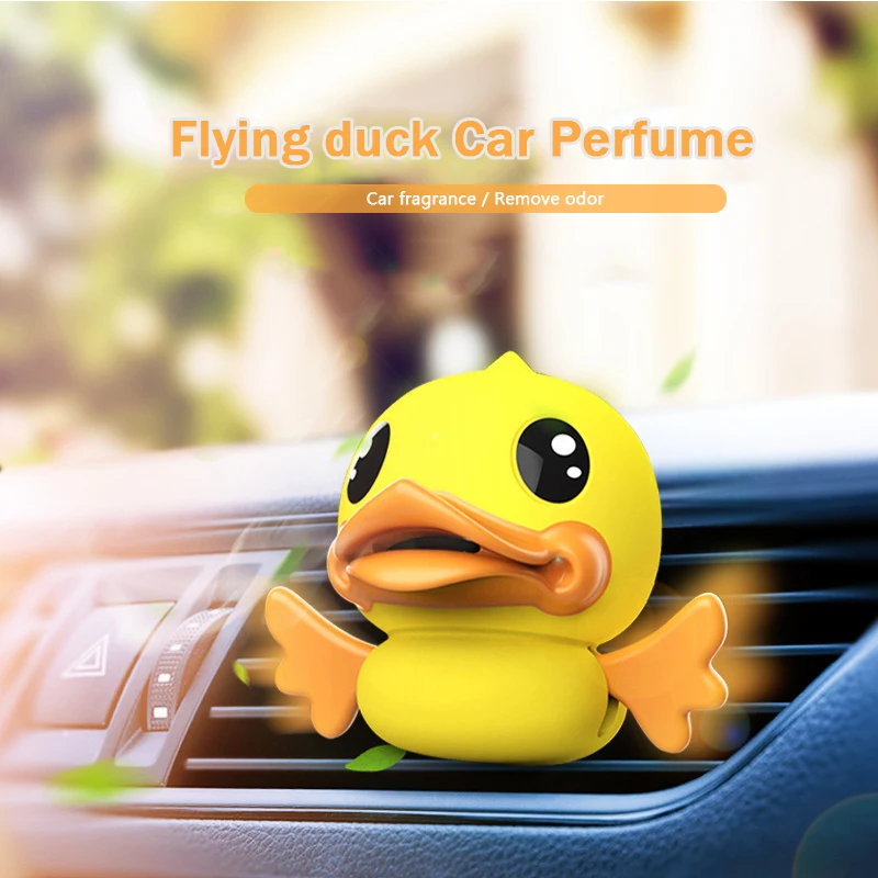 

Hot Flying duck Car Perfume Air Conditioning Air Outlet Fragrance Clip Solid Colognes Essential Oil Eliminate odor Air Freshener