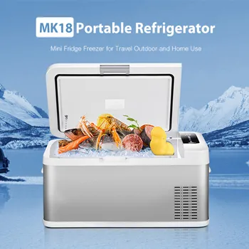 

MK18 18L Refrigerator Freezer Cooler Fridge Compressor Refrigeration Freezer Low Noise AC/DC For Home Camping