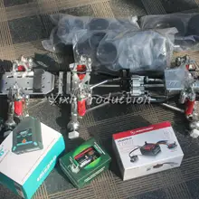 6x6 сплав гусеничный rc автомобиль Рама 6 колеса CNC 6x6 truggy 1/10 rc автомобиль