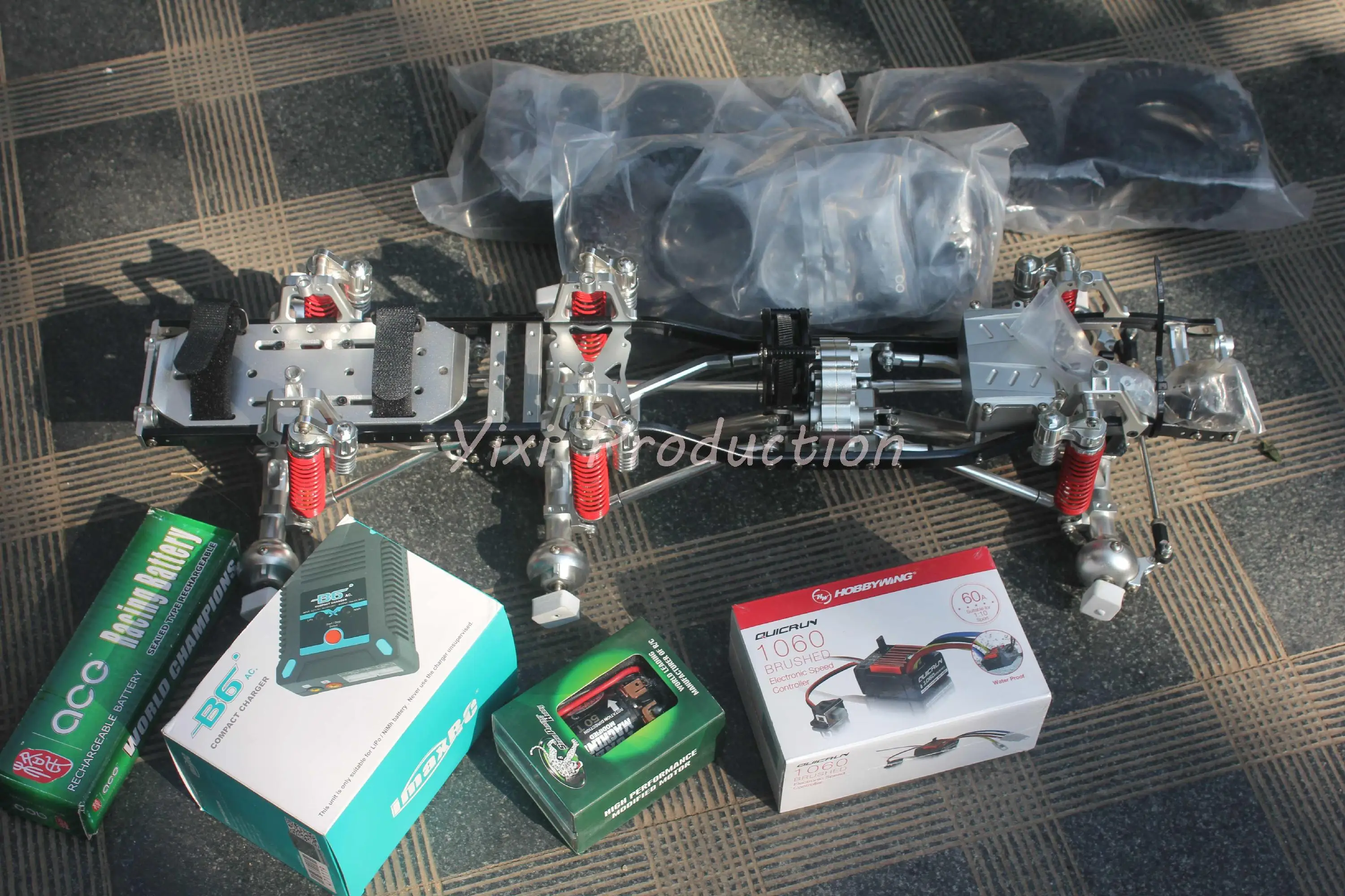 6x6 сплав гусеничная рама радиоуправляемого автомобиля 6 колес CNC truggy 1/10