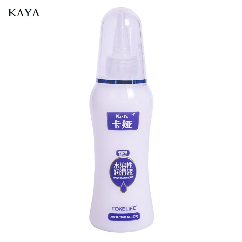 KAYA Sex Shop 220g Milk Flavor Like Sperm Grease Vagina Water Base Lubricant for Sex Smooth Lubrication Gel Anal Sex Oil