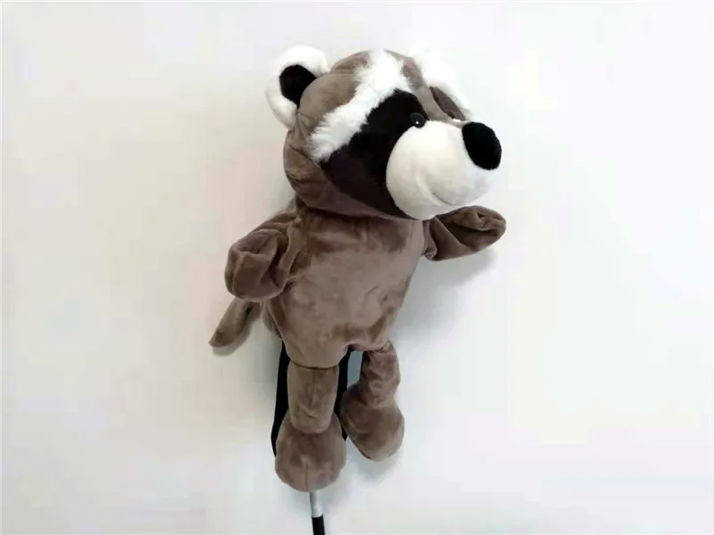 Raccoon Новинка, много чехлов для головы для гольфа с животными, № 1, чехлы для головы водителя, высокое качество, забавные пылезащитные#1 деревянные Чехлы для клюшек для гольфа - Цвет: Raccoon
