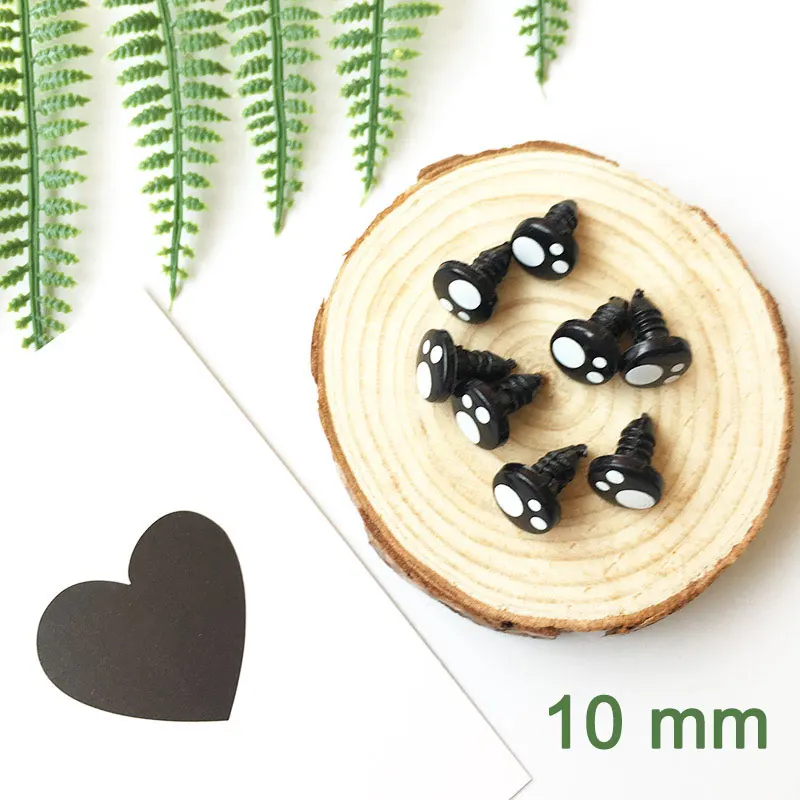 100pcs 8mm 10mm 12mm 14mm Doll Eyes Cartoon Safety Eyes for Teddy Bear Stuffed Toys for Plush Doll Amigurumi Accessories Toys 7