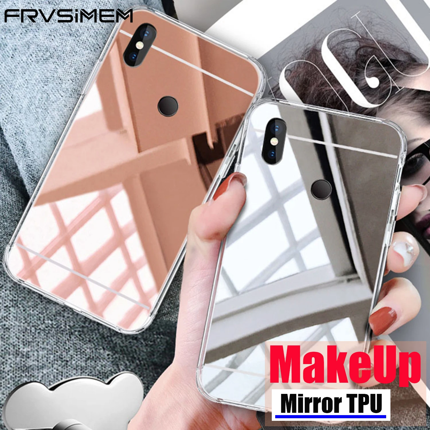 

for Huawei Honor 8X 8C 9 10 Lite 7A 7X 7C PRO 5.45 5.7 INCH Honor 10 Cover Case Silicone Back Cases Mirror TPU Soft makeup Case