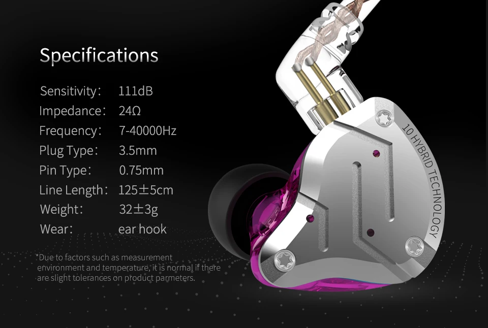 KZ ZS10 Pro Híbrido 4BA + 1DD