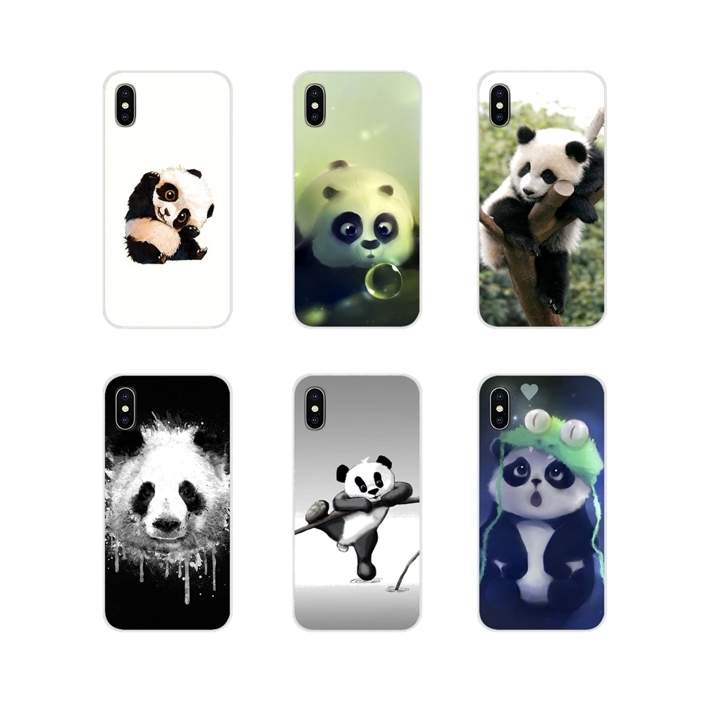 Для Samsung Galaxy S4 S5 MINI S6 S7 edge S8 S9 S10 Plus Note 3 4 5 8 9 Super Cute Panda Rolling аксессуары чехлы для