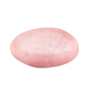 

Pink 15cm High quality sinamay base pillbox with grossgrain sweatband for fascinator DIY hat kentucky derby hat MYQH1Pi