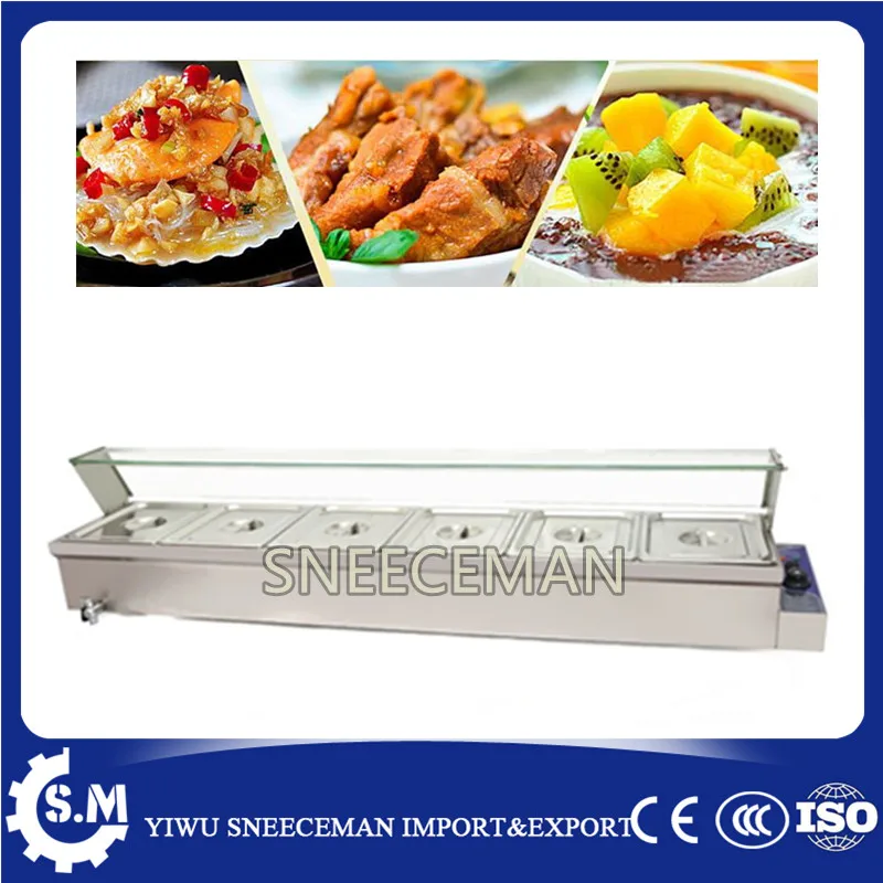 Электрический Bain Marie подогреватель еды Большой коммерческий возвратный