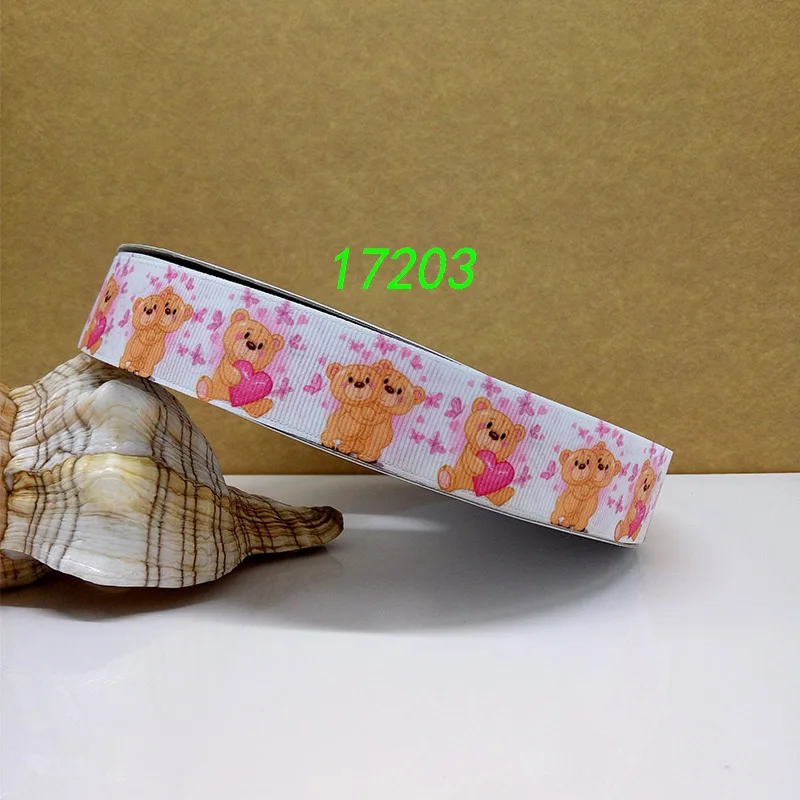 50 ярдов мультфильм напечатанный grosgrain ленты 17202 - Цвет: 17203