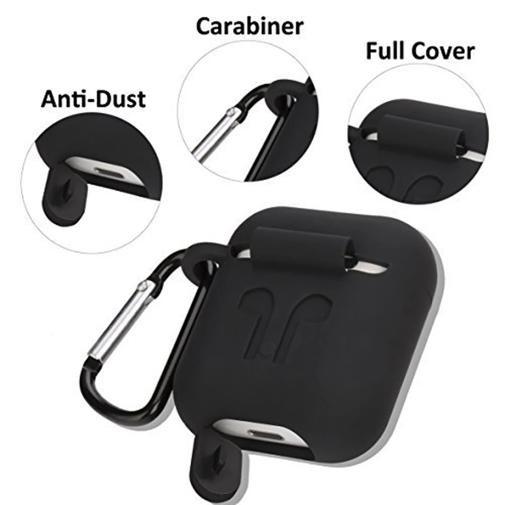 Duszake силиконовый защитный чехол для AirPods зарядный противоударный Earpods с защитой
