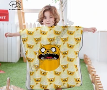 Cartoon adventure time funny Hooded baby Boys and Girls Towel Wearable Bath Towel For Kids Travel 3D print Beach Towels style-2 molly moon s hypnotic time travel adventure