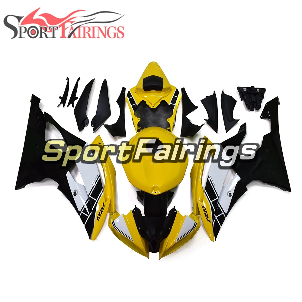 

Fairings For Yamaha YZF600 R6 08 09 10 11 12 15 16 Year 2008 - 2016 ABS Motorcycle Fairing Kit Bodywork White Yellow Black New