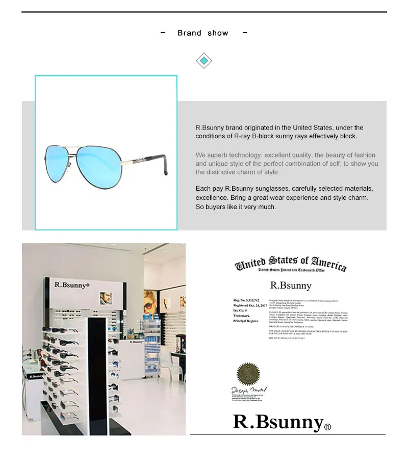 R. bsunny Алюминий магния солнцезащитные очки Для мужчин поляризационные покрытие зеркало солнцезащитные очки мужские очки для Для мужчин R7614