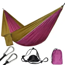 1 человек нейлон гамак палатка Rede стул для альпинизма путешествия качели Hamac с двумя сильными висячими ремнями