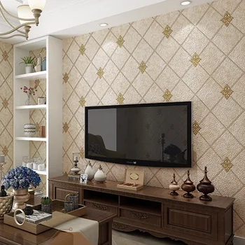 

Suede Mesh Rhombus 3d Marble Wallpaper rolls for Wallcoverings Background living room papel de parede 3d Marble wall papers