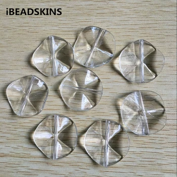 

New arrival! (choose size) clear Acrylic oblate shape beads (Design as shown )