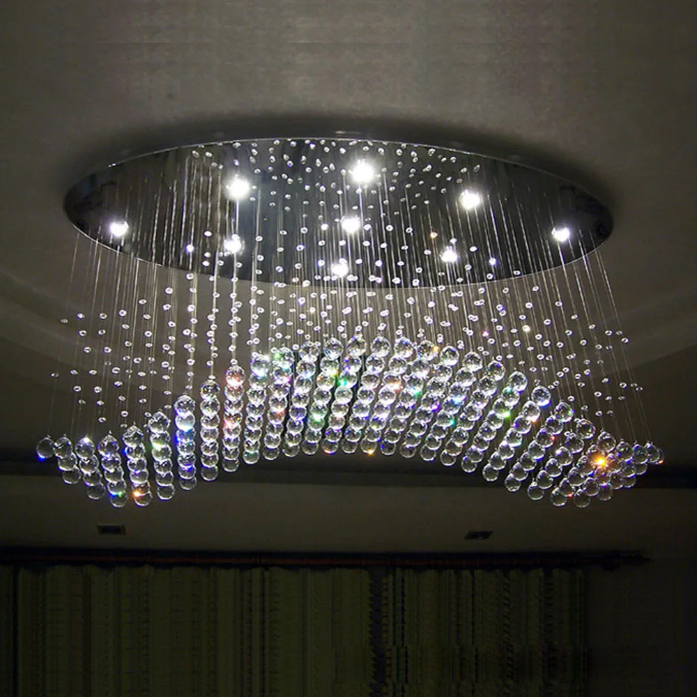 Хрустальный светодиодный потолочный светильник для гостиной креативный