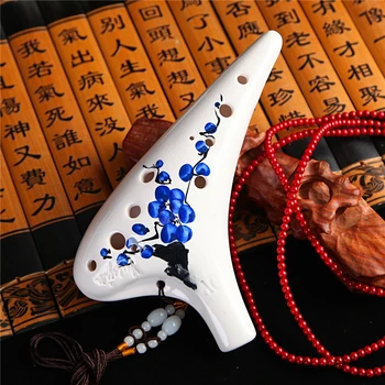 

12 Holes Alto C Key Ocarina Flute Legend of Zelda Ocarina flute Hand Drawing Pattern Professional Ocarina Folk Music Instrument