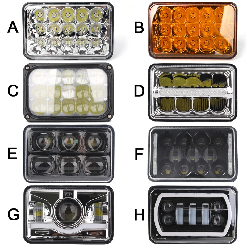 

4PCS 5inch(4x6) Diecasting Alumium PC Lens Waterproof LED Work Light for SUV, ATV, UTV, 4 x 4, Sand rails, Cars, Truck, Trailer