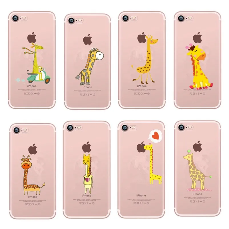 For iphone XS X 10 7 8 plus Case Clear Cute Cartoon Cover Coque for 6 s 6s se 5s 5 8plus 7plus cases |