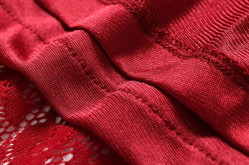 ShejoinSheenjoy Autumn Stand Hollow Lace Long Sleeve Dress Women Winter Red Buttons A-Line Party Dresses Black Women Long Dress (31)