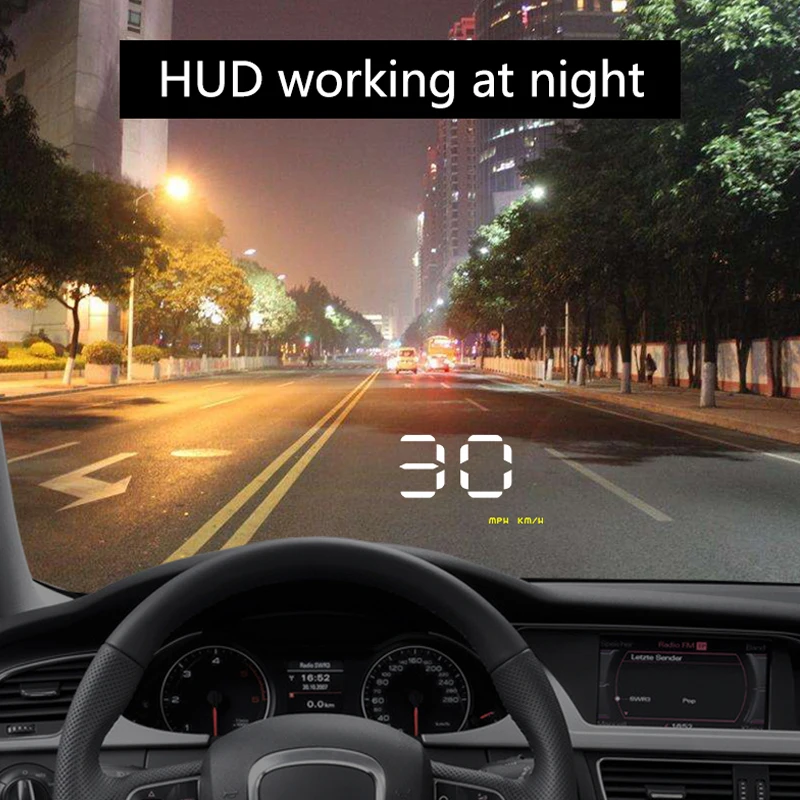 Автомобильный спидометр A1000 дисплей на лобовое стекло OBD2 II EUOBD Предупреждение о