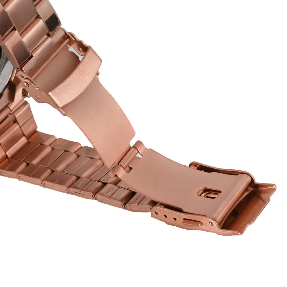 Wholesale Gold Color Skeleton Automatic Mechanical Watch Made From China Factory