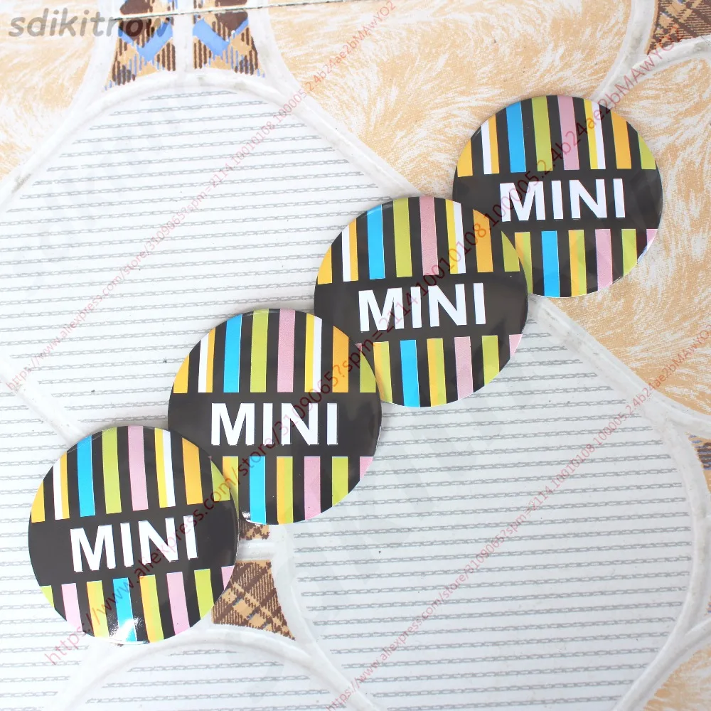 

4pcs Colorful Car Wheel Center Hub Caps Cover Rim Sticker Badge For Mini Cooper R50 R52 R53 R56 R57 R58 R60