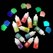 12-Цвет светящийся порошок Смола пигментная краска УФ эпоксидной смолы "сделай сам" для изготовления, ремесла, ювелирные изделия, аксессуары