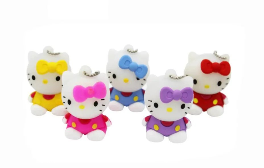 JASTER Очаровательная hello kitty мини USB флеш-накопитель пять цветов Memoria USB 4 ГБ 8 ГБ 16 ГБ 32 ГБ 64 ГБ USB 2,0 флешки U Stick