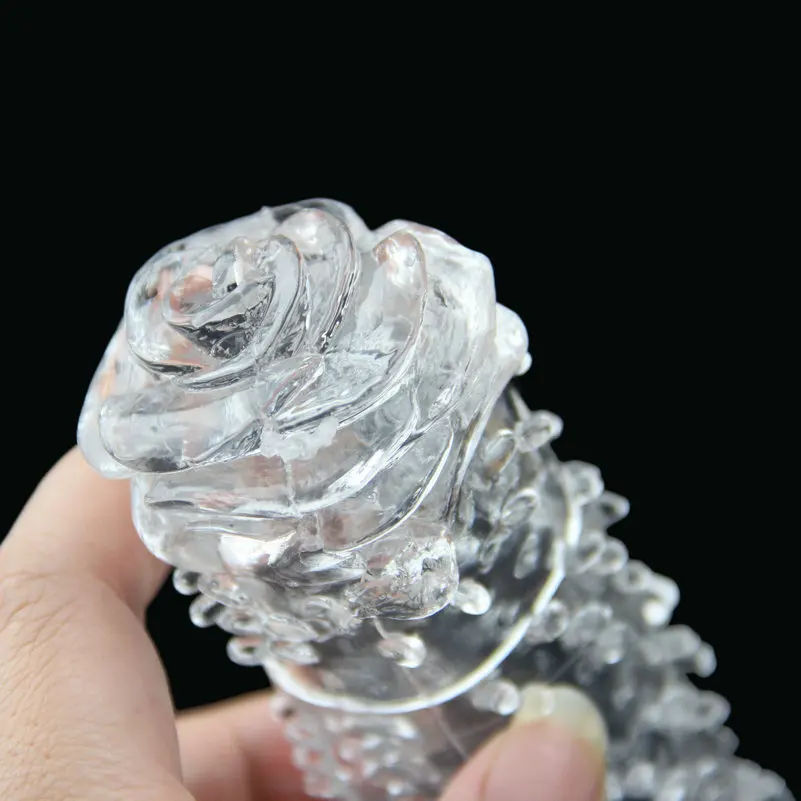 hc076Arose flower Condoms Penis Extension (8)