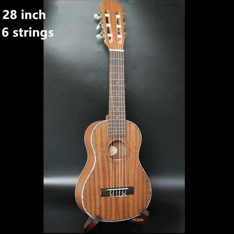 

28 Inch Ukulele Mini Guitar 6 Strings Ukelele Hawaiian Sapele Guitar Electric Ukulele with Pickup EQ Stringed music instrument
