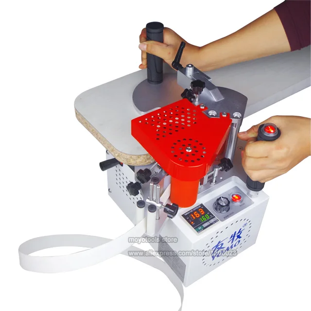 Portable Edge Bander Adjustable Speed Control Edge Banding Machine doule glued 220V/110V