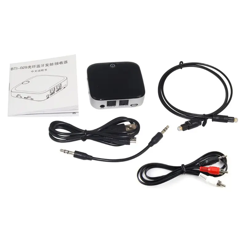 

Bluetooth 4.1Fiber Coaxial CSR Transmitter Bluetooth Receiver Wireless Audio Adapter with Optical Toslink/SPDIF + 3.5mm Cable