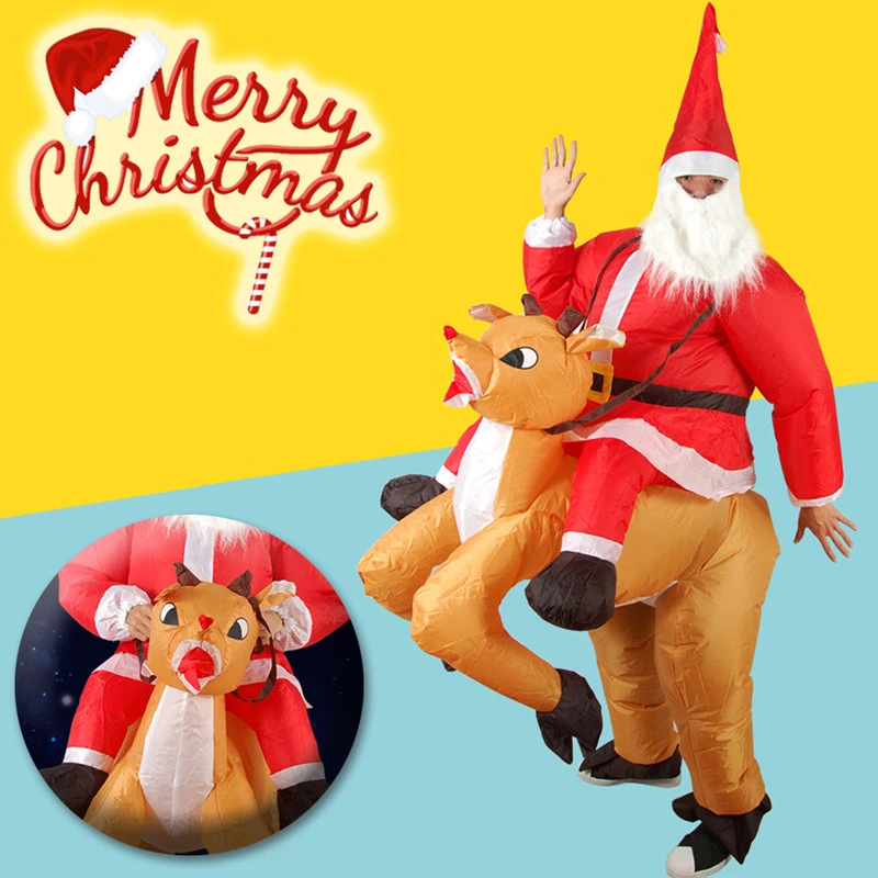 Neue-Aufblasbare-Santa-Kost-m-Weihnachten-Erwachsene-Lustige-Cosplay-Abendkleid-ausstattung-Weihnachtsmann-Deer-Cosplay-Kost-me