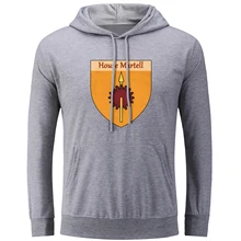 House Martell Unbowed Unbent Unbroken Hoodies Men Women Game of Thrones Oversized Sweatshirt Pullover Punk Jackets for Boy Girl
