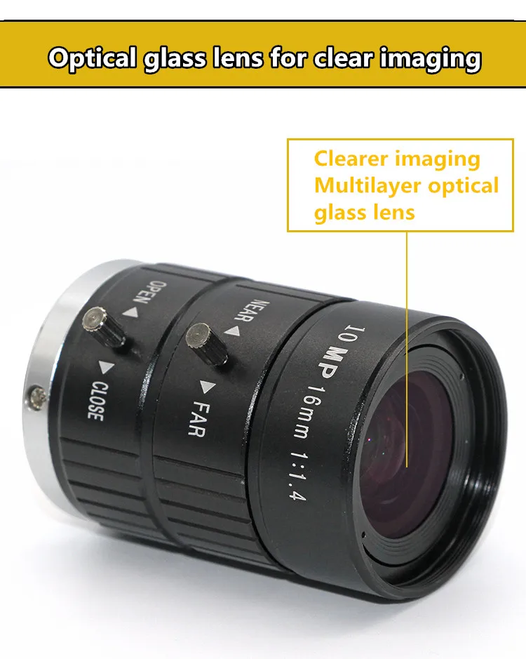 Optical glass lens for clear imaging