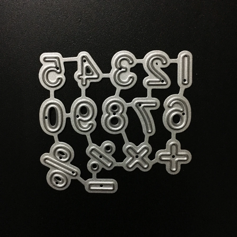 Новые 0-9 номера, математика, символы, металлические режущие штампы ...