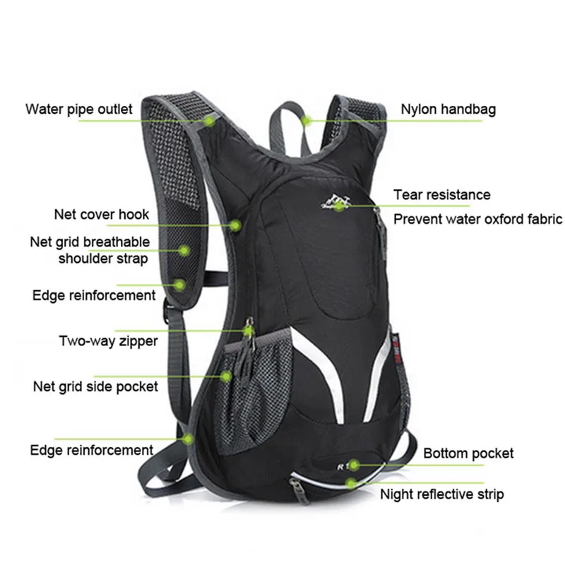 Новые велосипедные сумки для мужчин и женщин водонепроницаемый, для езды на мотоцикле Сумка для кемпинга походный рюкзак спортивные сумки для тренажерного зала Cykle сумка для воды