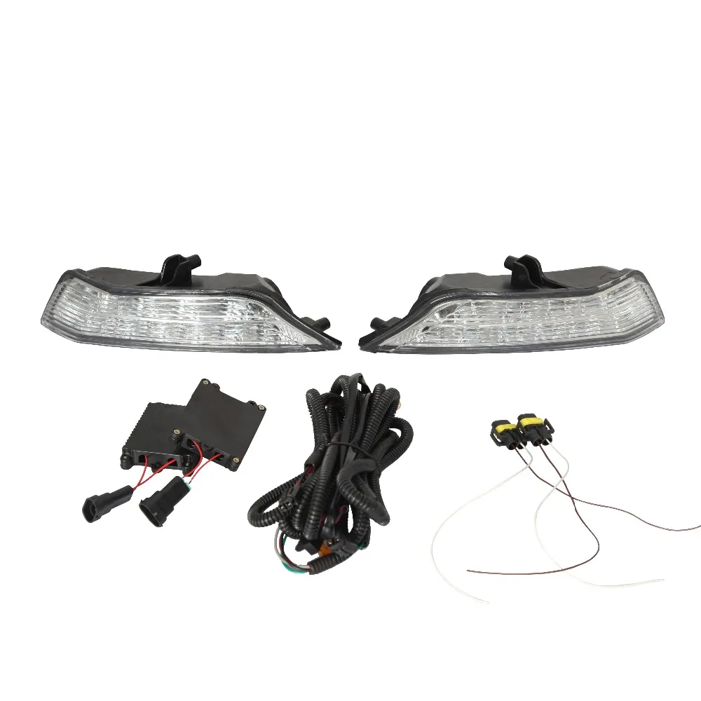  Osmrk LED DRL daytime running light top quality with yellow turn signal for ford mustang wireless c - 32861084460