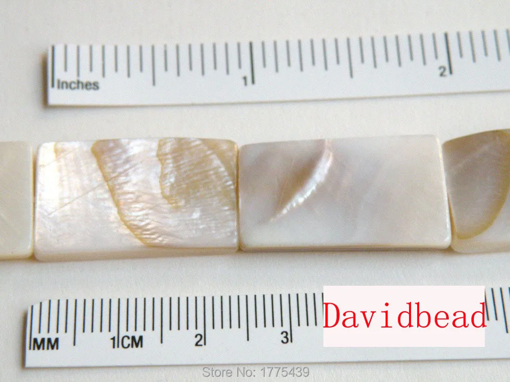 Wholesale--1-Strands-25x15x3mm-White-Natural-Mother-of-Pearl-Shell-Rectangle-Beads-Approx-39CM-Per (1) 