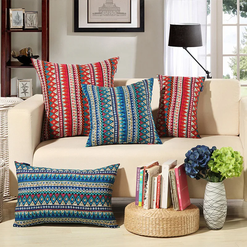 

Bed optimizer bohemian style european shams long shams pillow shams