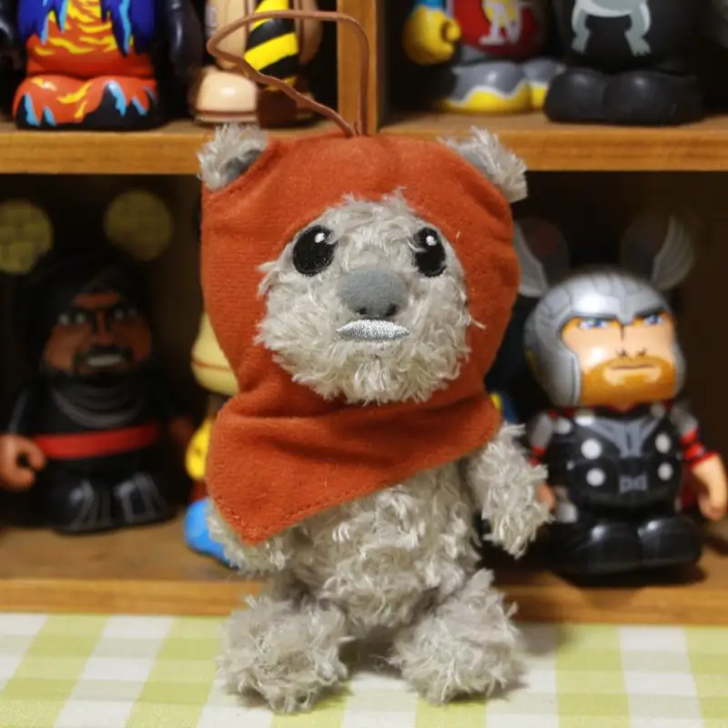 Звездные войны Калитка Ewok плюшевые игрушки чучела животные милый маленький кулон брелки для ключей детские игрушки для детей Подарки для мальчиков и девочек - Цвет: D