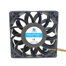 Naniluo ffb1212sh 12025 12cm 120mm dc 12 v 1.24a 4 pinos servidor inversor caixa axial ventilador industrial 120x120x25mm(China)